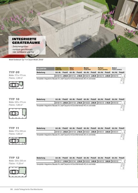 Carports & Gartenhäuser von Joda