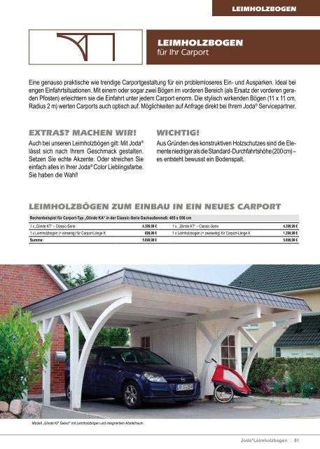 Carports & Gartenhäuser von Joda