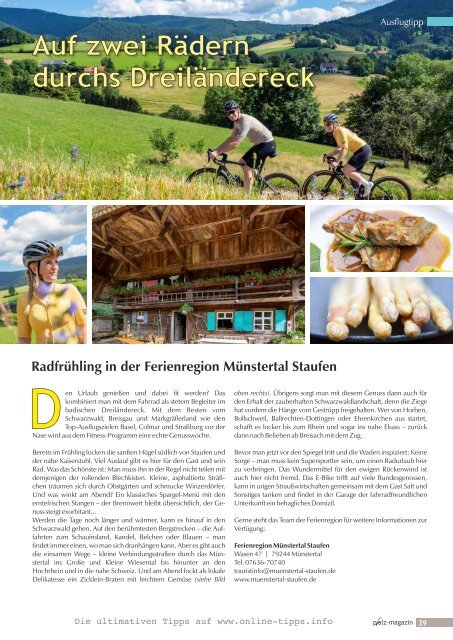 pfalz-magazin Frühling April-Mai 2024