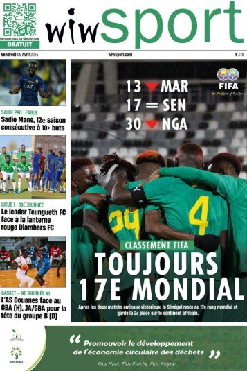 Journal wiwsport n378 - 05 avril 2024