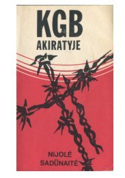 Nijolė Sadūnaitė KGB AKIRATYJE