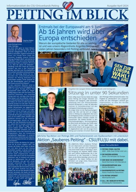 Peiting-im-Blick April 2024 - Informationsblatt der CSU Peiting