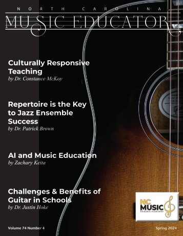 North Carolina Music Educator - Spring 2024