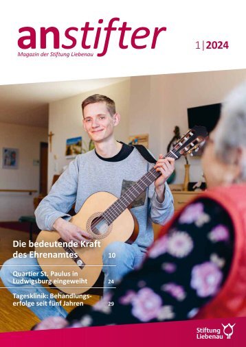 Anstifter 1, 2024 der Stiftung Liebenau