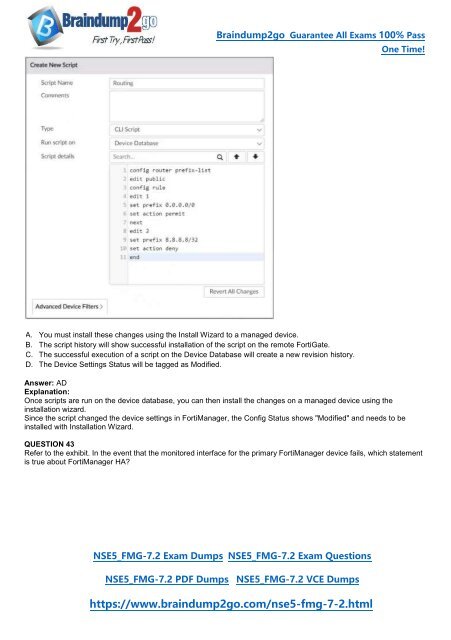 [April-2024]New Braindump2go NSE5_FMG-7.2 PDF and NSE5_FMG-7