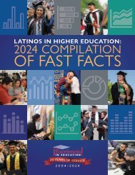 Latinos in Higher Education: 2024 Compilation of Fast Facts