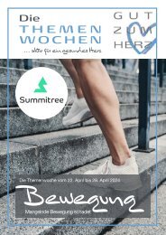 Die Themenwoche »Bewegung« bei GUT ZUM HERZ mit unserem Partner Summitree