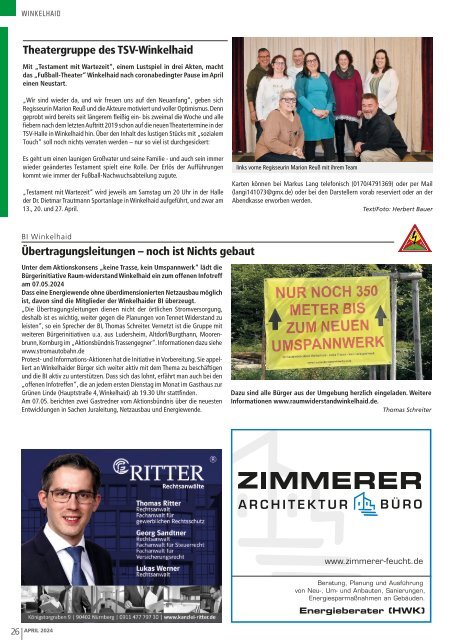 Reichswaldblatt - April 2024