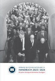 Verband Deutscher Antiquare e.V. / Handbuch 2023/2024