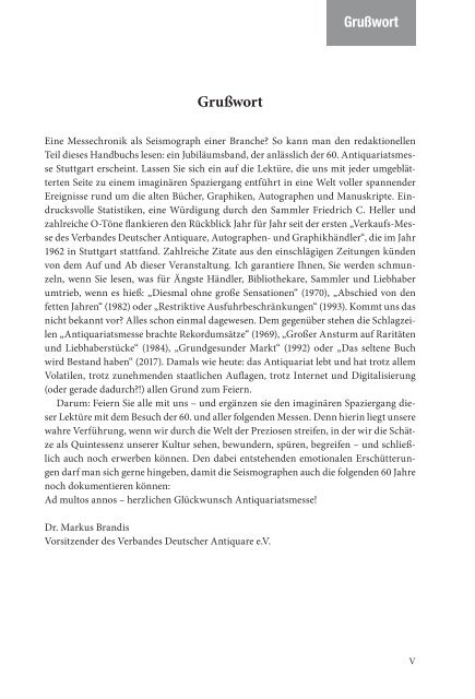 Verband Deutscher Antiquare e.V. / Handbuch 2023/2024