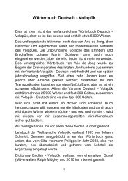 Wörterbuch Deutsch - Volapük