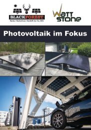 Wattstone-Edition  – Katalog Black Forest Solar Solution