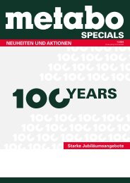 METABO Specials 1/2024 - Aktuelle Neuheiten und Aktionen jetzt bei Deterding