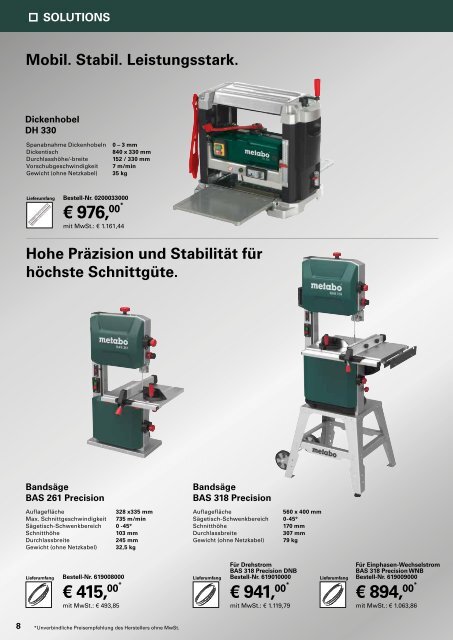 METABO Specials 1/2024 - Aktuelle Neuheiten und Aktionen jetzt bei Deterding