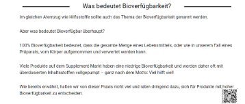 Was ist eigentlich bei Supplements die Bioverfügbarkeit? Wofür ist das wichtig? Was hat unser Körper davon?