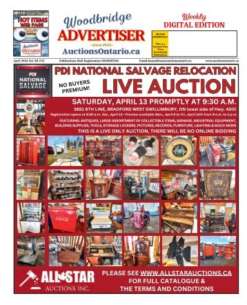 Woodbridge Advertiser/AuctionsOntario.ca - 2024-04-09