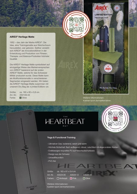 AIREX® FIBO 2024 Sonderveröffentlichung by Kübler Sport®