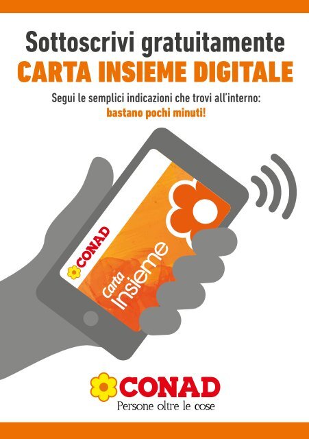 Volantino Come sottoscrivere Carta Insieme Digitale