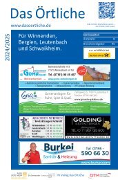 Winnenden, Berglen, Leutenbach und Schwaikheim ÖTB 24/25