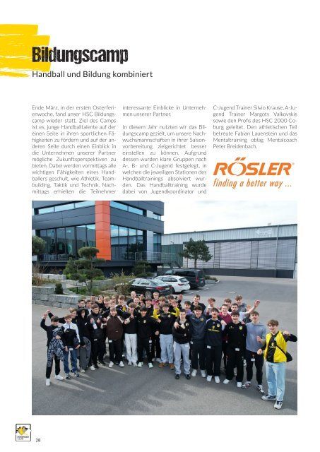 HSC-Businessmagazin 2. Ausgabe Saison 23/24