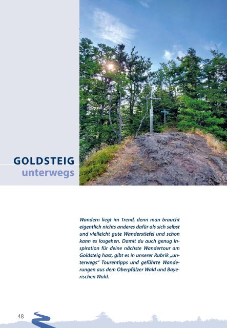 Goldsteig Wandermagazin