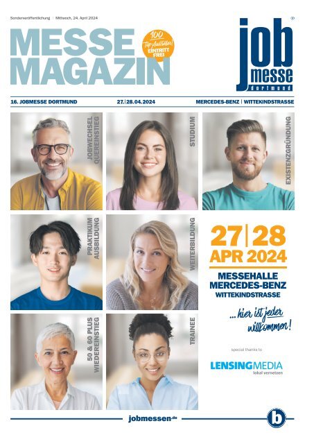 Das MesseMagazin zur jobmesse dortmund 2024