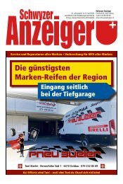 Schwyzer Anzeiger – Woche 15 – 12. April 2024