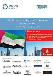 The Investment Migration Forum 2024 Delegate Booklet