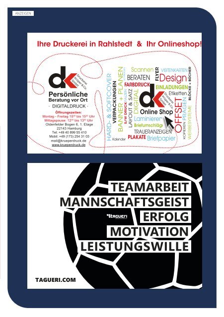 Die Tegelsburg No. 17 - Wo Handball lebt - Hallenheft Jugendbundesliga mA1 vs. Mecklenburger Stiere Schwerin