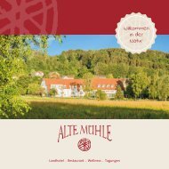 Hotelprospekt Landhotel Alte Mühle