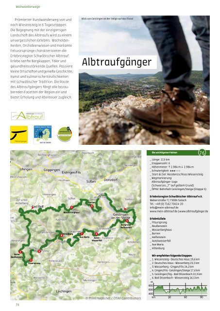 Wandern Schwäbische Alb • Offizielles Wandermagazin