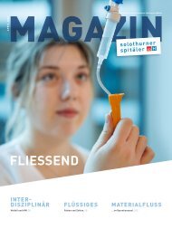 Magazin Mitarbeitende Solothurner Spitäler 1/24 – Fliessend