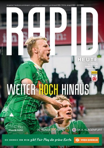 Rapid HEUTE: SK Rapid vs. A. Klagenfurt