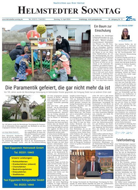 Helmstedter Sonntag vom 14.04.2024