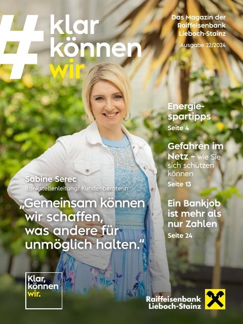 Raiffeisen Kundenmagazin 1. Ausgabe 2024 