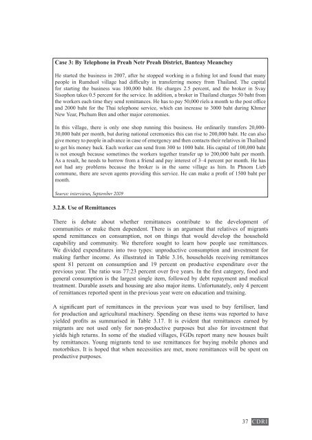 Cambodia Country Study Working Paper Series No. 44 ... - CDRI