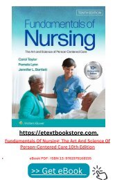 Fundamentals Of Nursing: The Art And Science Of Person-Centered Care 10th Edition - ISBN13 :9781975168155