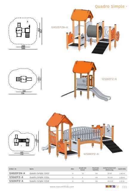 NOVUM Katalog Spielplatzgeräte 2024