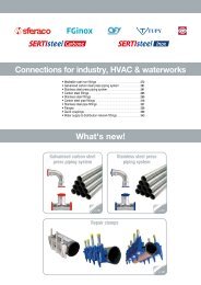 connections for industry, HVAC  & waterworks
