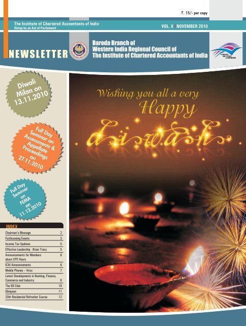 NEWSLETTER - Baroda Branch of WIRC of ICAI