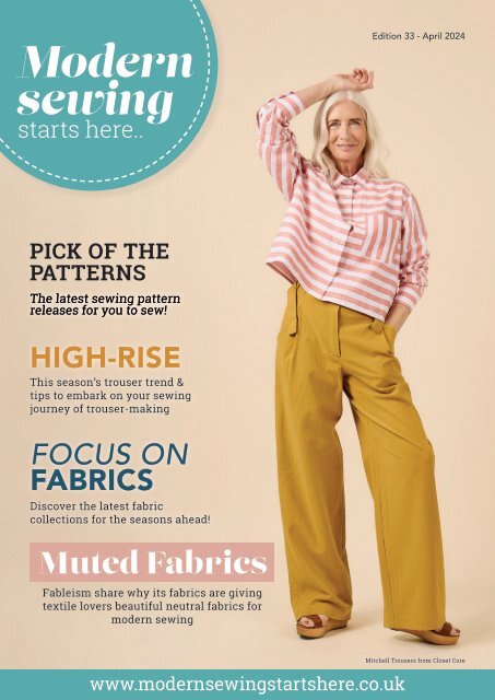 Modern Sewing Starts Here Edition 33