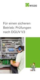 Für einen sicheren Betrieb - Prüfungen nach DGUV V3