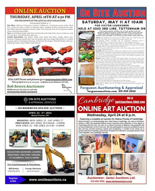 Woodbridge Advertiser/AuctionsOntario.ca - 2024-04-16