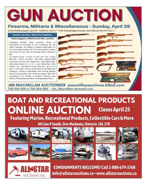 Woodbridge Advertiser/AuctionsOntario.ca - 2024-04-16