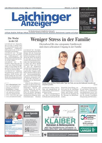 17.04.2024 Laichinger Anzeiger