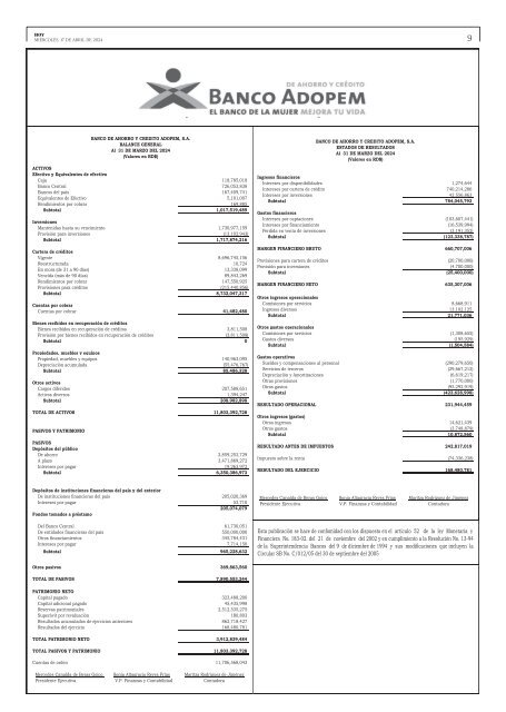 Edición impresa, miércoles 17 de abril de 2024