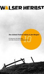 Walserherbst 2010 Programmheft 