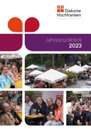 Diakonie Hochfranken - Jahresrückblick 2023