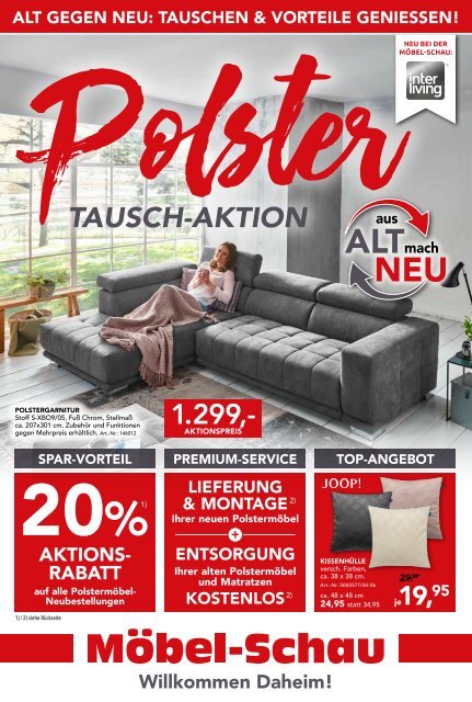 Polstertausch-Aktion bei der Möbel-Schau