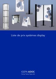 Liste de prix systèmes display 03-2024